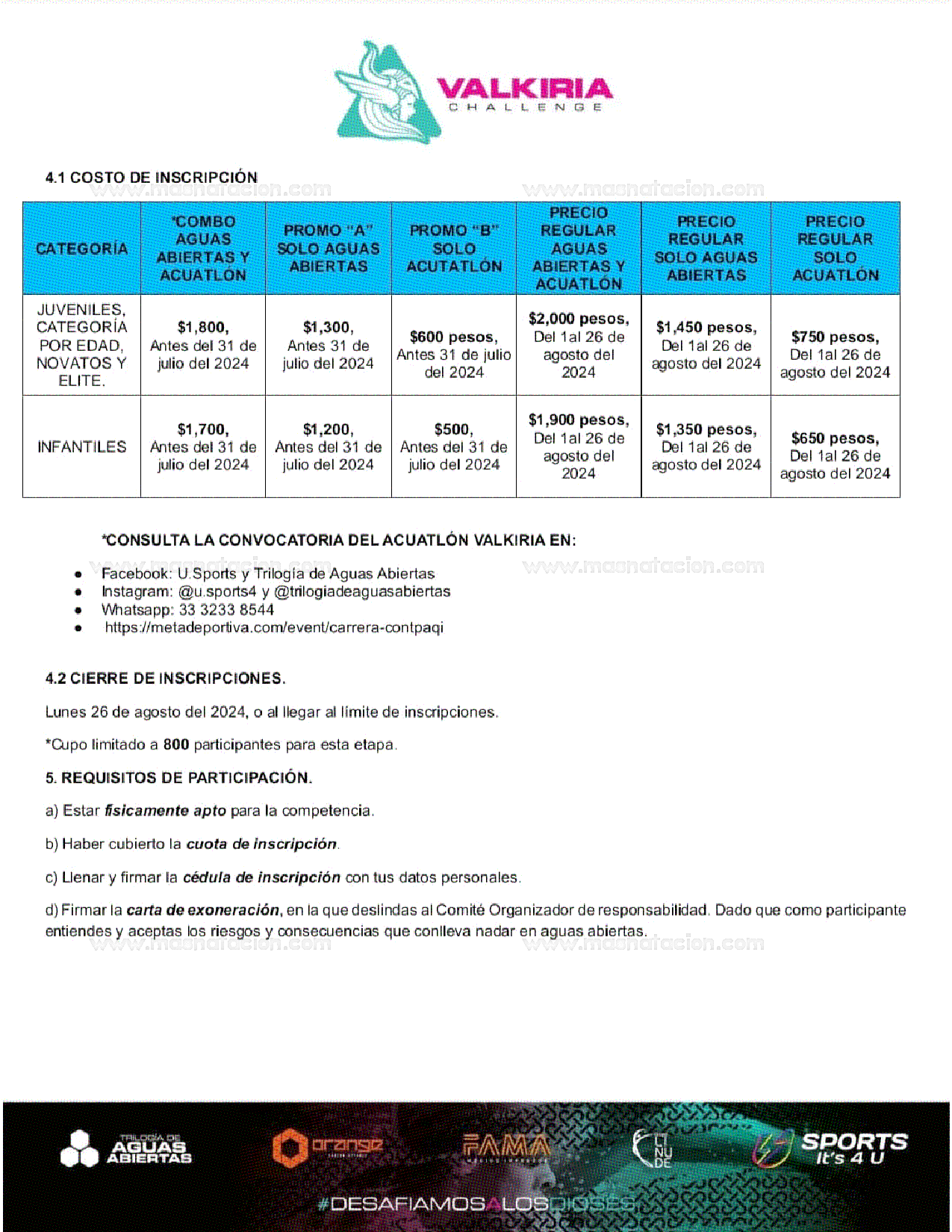 Valkiria Challenge - Aguas Abiertas 2024 - Página 6